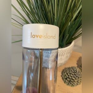 Love Island Frank Green reusable water bottle w/stainless steel straw 25 oz.